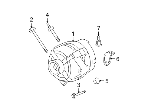 2008 Saturn Aura Alternator Diagram 3 - Thumbnail