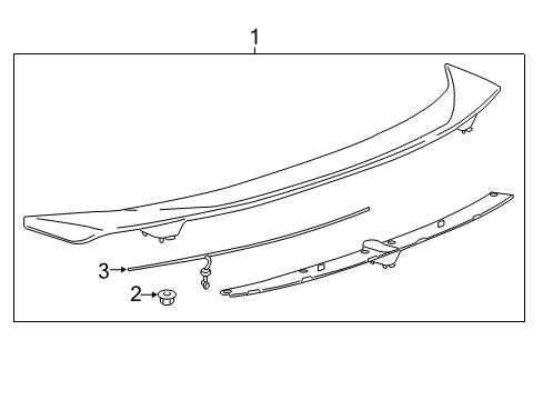 2023 Chevy Camaro Rear Spoiler Diagram 1 - Thumbnail