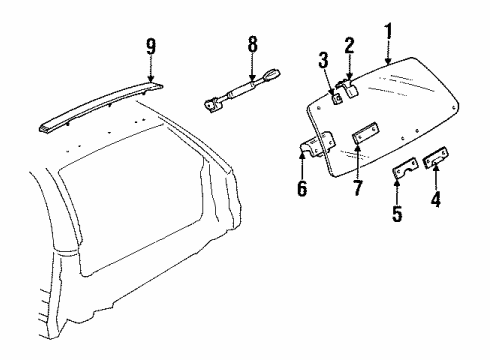 1996 Chevy Caprice Lift Glass Diagram