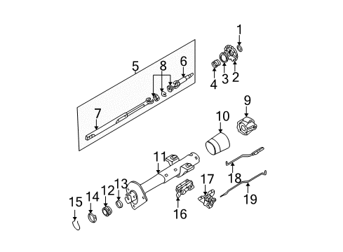 1999 Chevy Camaro Steering Column Shaft Diagram