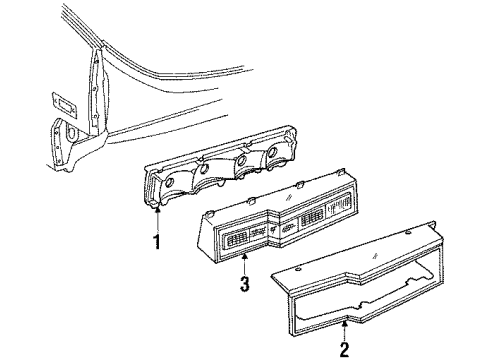 1984 Oldsmobile Toronado Tail Lamps Diagram