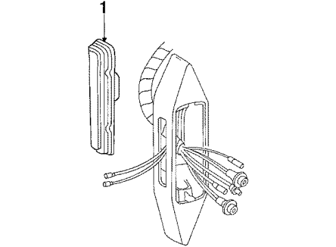 1990 Cadillac Brougham Side Marker Lamps Diagram