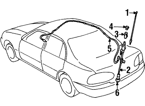 1999 Chevy Prizm Housing Diagram for 94857561
