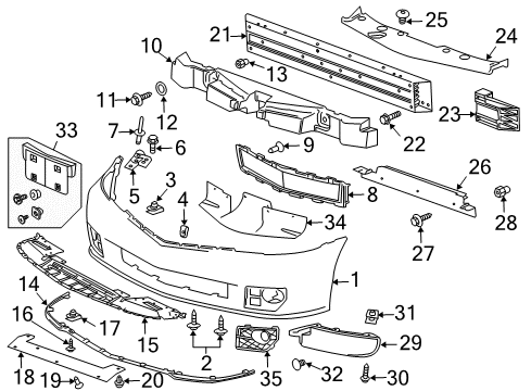 2009 Cadillac XLR Support Bolt Diagram for 11513677