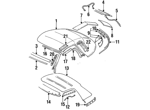 2001 Pontiac Firebird Folding Top Diagram