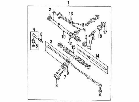 1990 Pontiac Sunbird Tie Rod Boot Diagram for 26009953