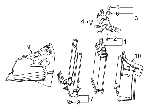 2017 Chevy Camaro Radiator & Components Diagram 1 - Thumbnail