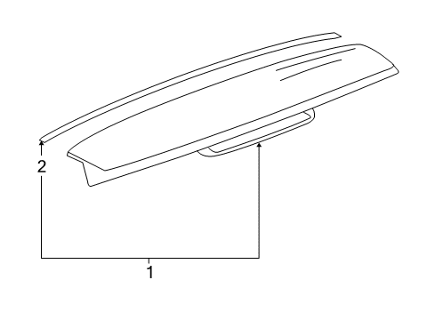2012 Cadillac Escalade ESV Rear Spoiler Diagram
