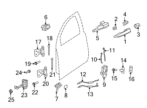 2011 Chevy Caprice Lock Diagram for 92236014