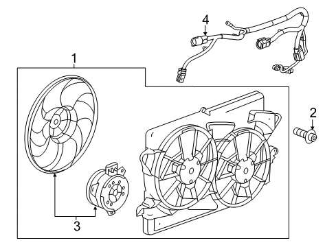 2018 Buick LaCrosse Cooling System, Radiator, Water Pump, Cooling Fan Diagram 3 - Thumbnail