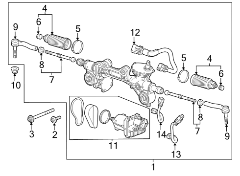 2022 GMC Sierra 1500 Gear Assembly Diagram for 85556733