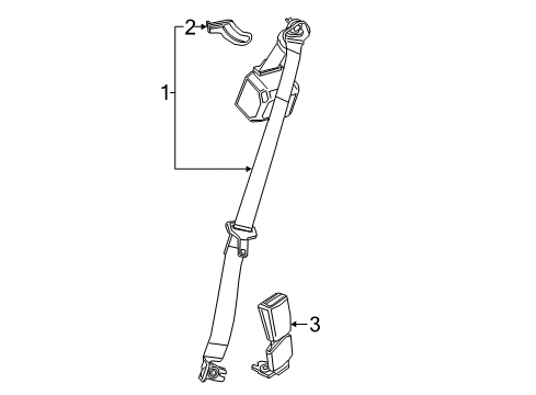 2022 Chevy Camaro Seat Belt Diagram