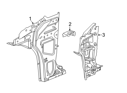 2021 Chevy Malibu Hinge Pillar Diagram