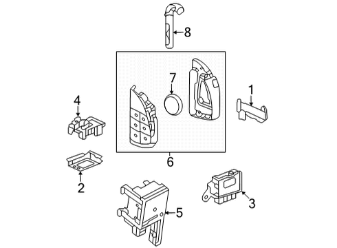 2023 GMC Hummer EV Pickup Anti-Theft Components Diagram