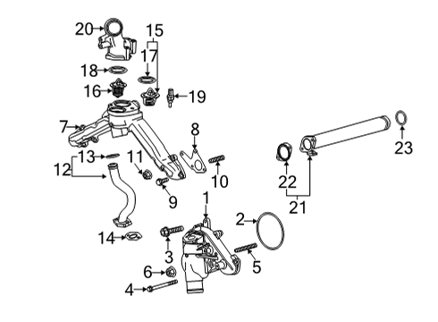 2021 Chevy Silverado 2500 HD Water Pump Diagram