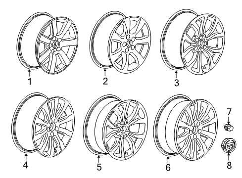 2016 Cadillac ATS Wheels Diagram