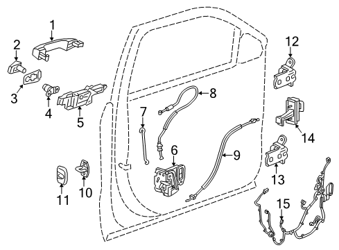 2022 Chevy Equinox Front Door Diagram