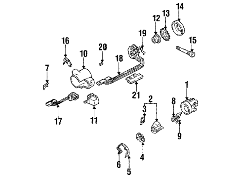 1991 GMC S15 Jimmy Switches Diagram 1 - Thumbnail