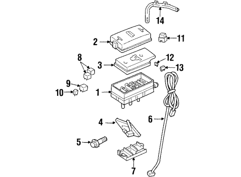 2003 Oldsmobile Aurora Electrical Components Diagram