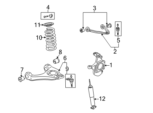 2024 Chevy Express 3500 Front Suspension Components Diagram