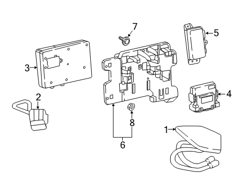 2022 Buick Enclave Communication System Components Diagram