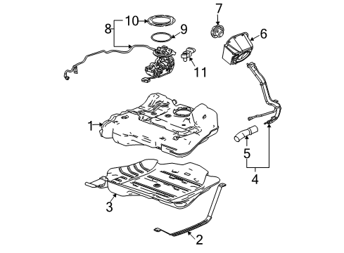 2006 Pontiac G6 Fuel System Components Diagram
