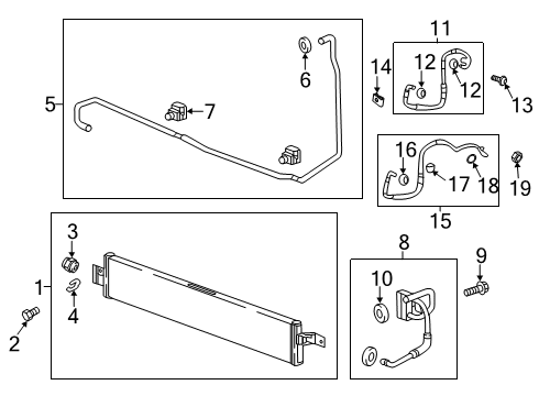 2019 Chevy Traverse Transmission Cooler Connector Diagram for 19210848