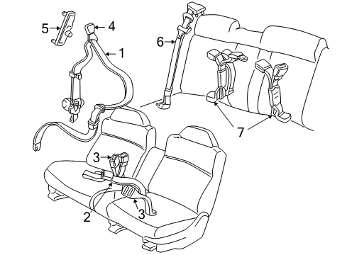 2004 Buick Regal Seat Belt Diagram
