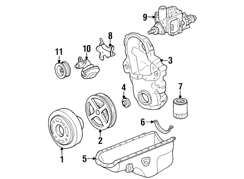 1992 GMC K1500 Brake Components Diagram