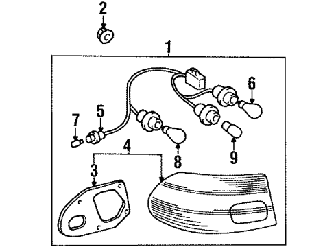 1999 Chevy Prizm Tail Lamps Diagram