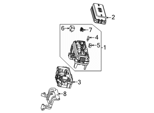 2021 Cadillac CT4 Fusible Link Diagram for 22917200