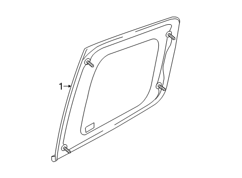 2021 Chevy Colorado Front Door Glass & Hardware Diagram 3 - Thumbnail