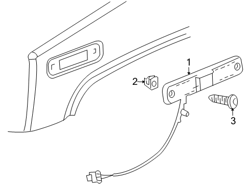 2006 Hummer H2 Front Lamps - Side Marker Lamps Diagram