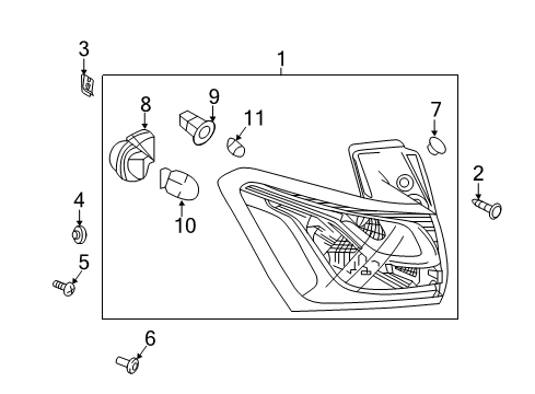 2022 Chevy Equinox Socket, Rear Diagram for 84247114