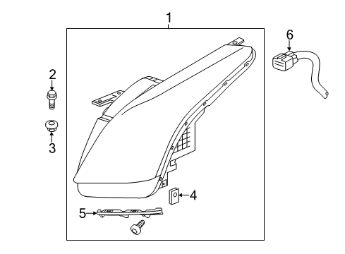 2016 Cadillac ELR Headlamps Diagram