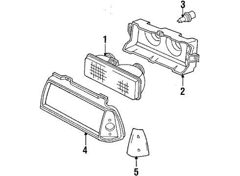 1988 Oldsmobile 98 Bulbs Diagram