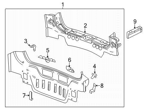 2022 Chevy Equinox Rear Body Diagram