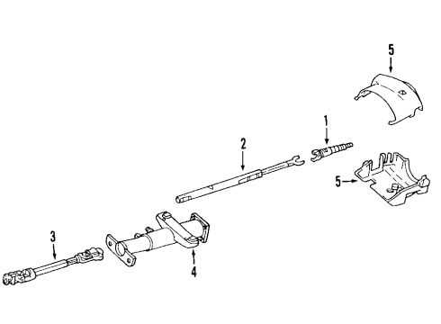 2005 Buick LaCrosse Steering Column, Steering Wheel & Trim Diagram 3 - Thumbnail