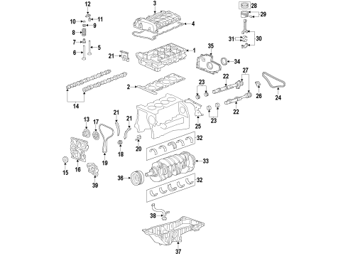 2007 GMC Canyon Intake Valve Diagram for 12601763