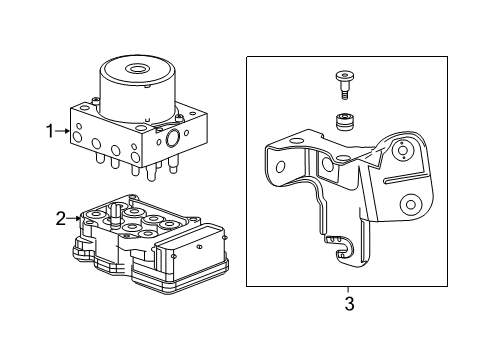 2017 Chevy Sonic ABS Components Diagram