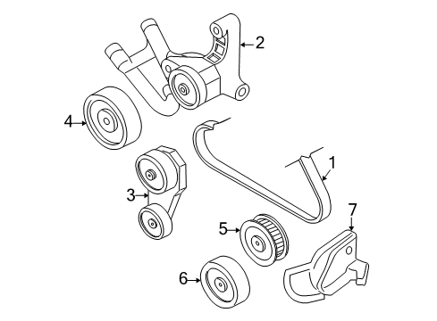 2004 Buick Regal Belts & Pulleys Diagram