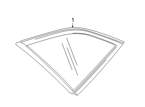 2022 Chevy Blazer Glass & Hardware - Quarter Panel Diagram