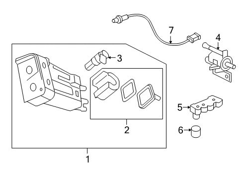 2008 Pontiac G5 Hose & Tube Assembly Diagram for 25815383