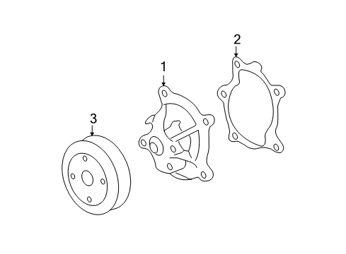 2008 Saturn Aura Cooling System, Radiator, Water Pump, Cooling Fan Diagram 3 - Thumbnail