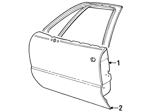 1999 Buick LeSabre Front Door Diagram