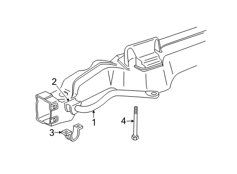 1987 Chevy Astro Stabilizer Bar & Components - Front Diagram