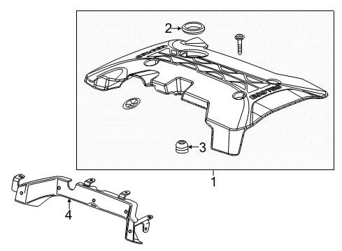 2014 Chevy Malibu Engine Appearance Cover Diagram 1 - Thumbnail