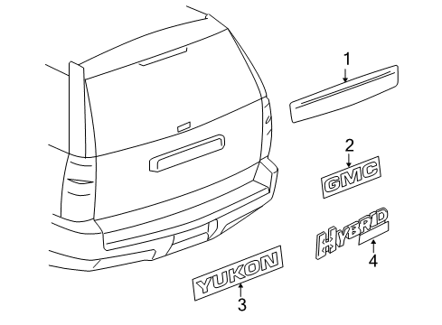 2010 GMC Yukon Parking Aid Diagram 5 - Thumbnail