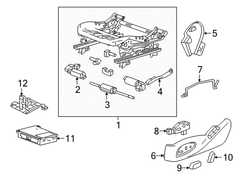 2020 Chevy Camaro Tracks & Components Diagram 1 - Thumbnail