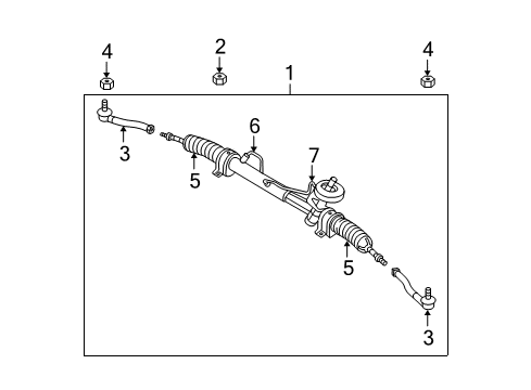 2009 Chevy Aveo5 Gear Assembly Nut Diagram for 94515133